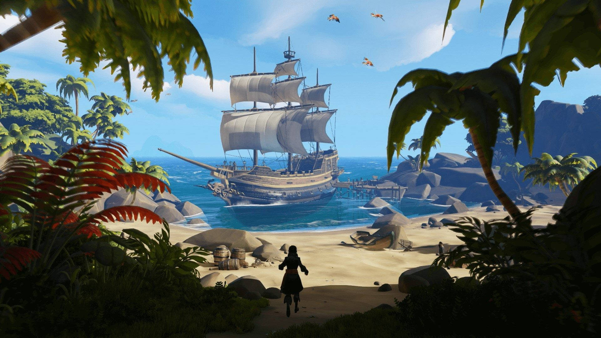 Sea of Thieves Ship in the Bay